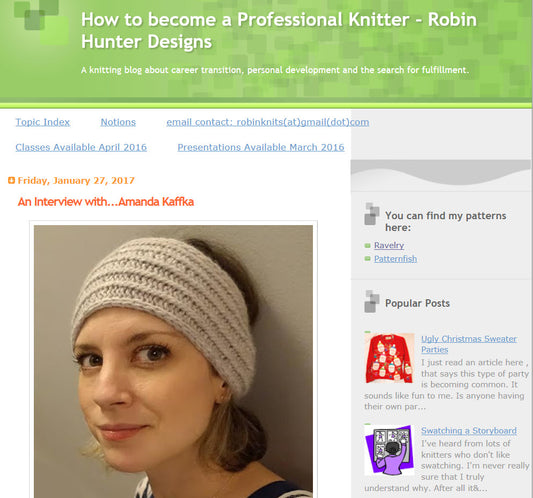 becoming a professional knitter ~ click here to comment