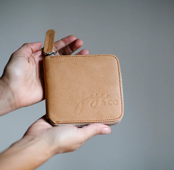 Leather pyramid flex frame coin purse – AJYdesigns