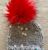 Mini Magpie Darling Hat & Pom {knit kit}