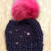 Mini Magpie Darling Hat & Pom {knit kit}