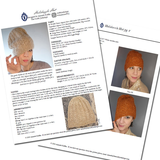 Holidazzle Hat {knitting pattern}