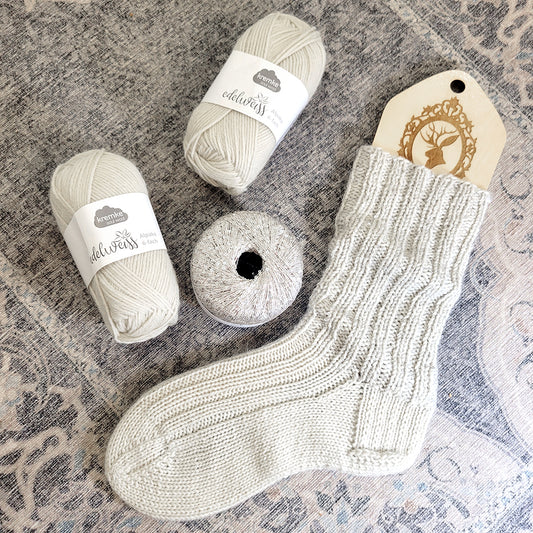 Sparkle Slouchy Socks {knit kit}